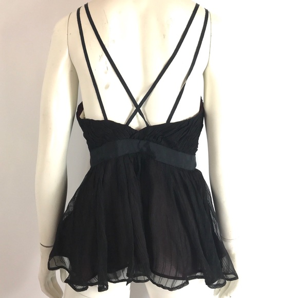 French Connection Silk Chiffon Cami Top size 4 - Picture 6 of 8